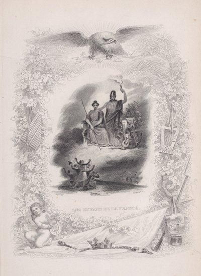 द चिल्ड्रेन ऑफ़ फ़्रांस, द सोंग्स ऑफ़ बेरेंजर, 1829 से द्वारा अलेक्जेंड्रे गुस्ताव एडॉल्फे लेवसेउर