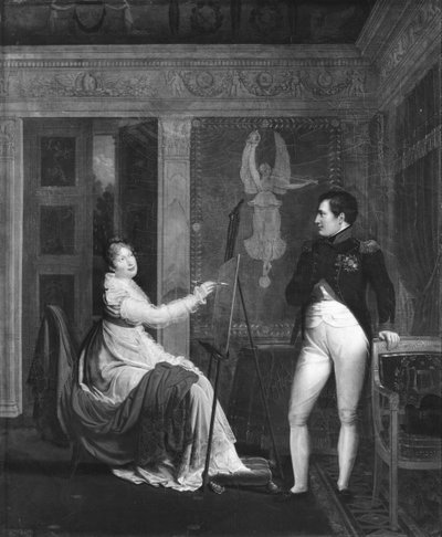 हेबसबर्ग लोरेन पेंटिंग के मैरी लुईस (1791-1847) नेपोलियन I (1769-1821) के एक चित्रांकन द्वारा अलेक्जेंड्रे मेंजॉड