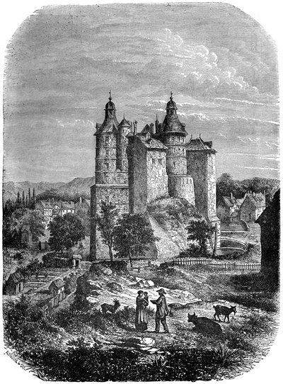 1882-1884, फ्रांस के मोंटबेलीयार्ड के चेटो डी मोंटबेलार्ड कैसल द्वारा अलेक्जेंड्रे डे बार