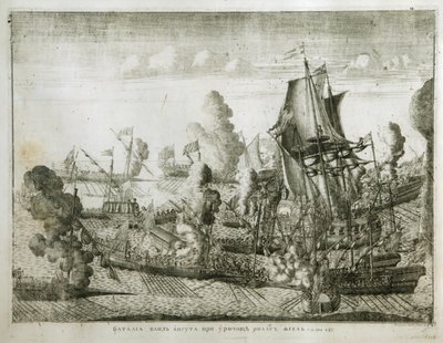 27 जुलाई, 1714, 1715 को गंगुट का नौसैनिक युद्ध द्वारा एलेक्सी फ्योडोरोविच जुबोव