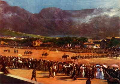 परेड ग्राउंड केप टाउन में केप टाउन गार्ड की मस्टर, 12 जनवरी, 1901, 1901 द्वारा अल्फ एस होस्किंग