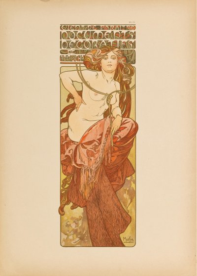 सजावटी दस्तावेज़, 1902। द्वारा अल्फोंस मैरी मुचा