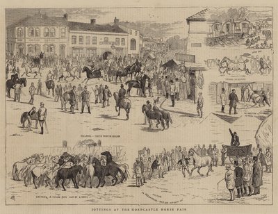 हॉर्नकास्टल हॉर्स फेयर में जोताई द्वारा Alfred Chantrey Corbould
