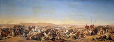 अल्जीरिया की विजय (1830-1847): "" अब्द अल कादर (अब्द-अल-कादर या इब्न मुही अल-दीन अल-हसानी) (अल दीन अल-हसानी) (1807-1883) के स्मला (स्माला) पर कब्जा तागुइन में ड्यूक ऑफ औमले द्वारा द्वारा अल्फ्रेड चार्ल्स फर्डिनेंड डिकेन