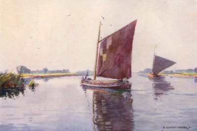 वेवेनी, सफ़ोक पर Wherries द्वारा अल्फ्रेड हेटन कूपर