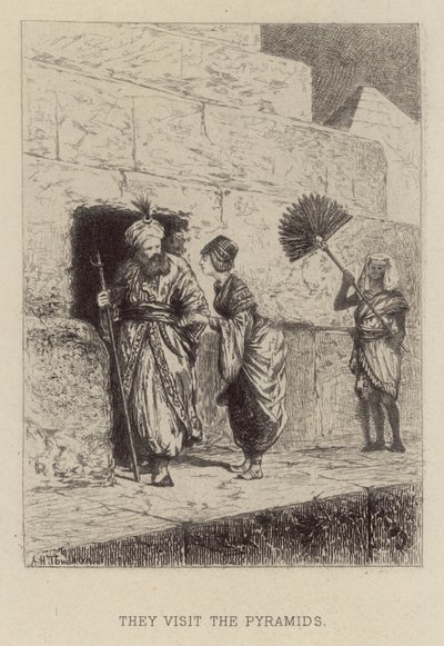 वे पिरामिड (नक़्क़ाशी) का दौरा करते हैं द्वारा अल्फ्रेड होल्स्ट टूरर