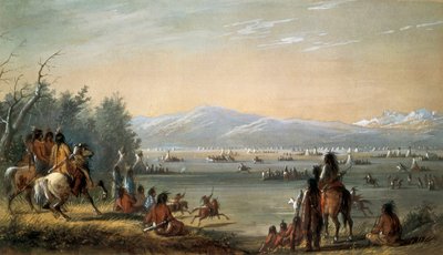 एक भारतीय गांव। अल्फ्रेड जैकब मिलर द्वारा काम (1810-1874) द्वारा अल्फ्रेड जैकब मिलर