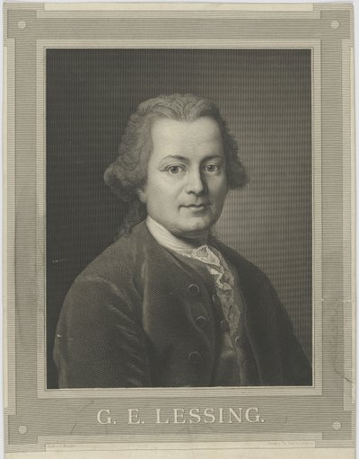 गोटथोल्ड एप्रैम लेसिंग का पोर्ट्रेट 1729-1781, सी। 1840। द्वारा अल्फ्रेड क्राफसे
