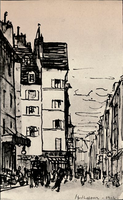 सीन की सड़क, 1915 द्वारा अल्फ्रेड लाटौर