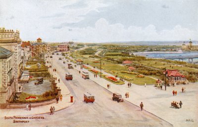 साउथ प्रोमेनेड और गार्डन, साउथपोर्ट द्वारा अल्फ्रेड रॉबर्ट क्विंटन