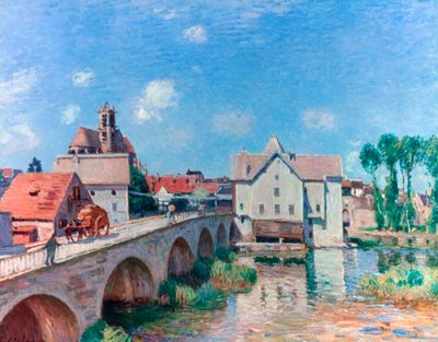 ब्रिज एट मोरेट, 1893 द्वारा Alfred Sisley