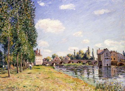 गर्मियों में मोरेट ब्रिज, 1888 द्वारा Alfred Sisley