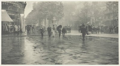 बुलेवार्ड, पेरिस, 1894 पर एक गीला दिन, मुद्रित सी। 1897. द्वारा अल्फ्रेड स्टिग्लिट्ज़