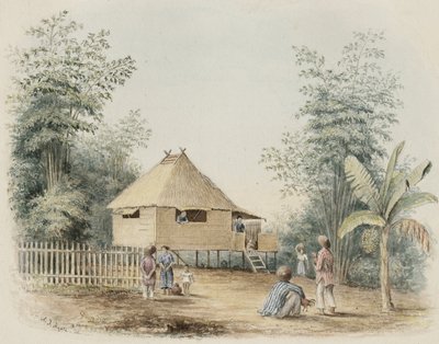मनीला नियर हाउस, 1842 द्वारा अल्फ्रेड थॉमस अगेट
