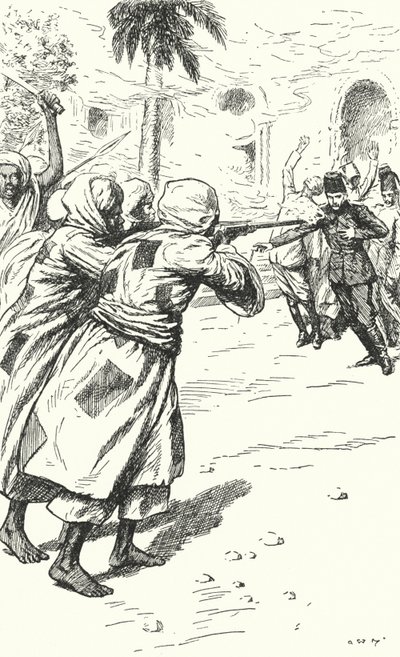 महाडिस्ट्स, खार्तूम, सूडान, 1885 द्वारा जनरल चार्ल्स जॉर्ज गॉर्डन की हत्या द्वारा अल्फ्रेड वालिस मिल्स