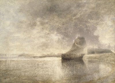 होली आइलैंड कैसल, नॉर्थम्ब्रिया, c.1882-3 (कागज पर पानी के रंग का) द्वारा अल्फ्रेड विलियम हंट