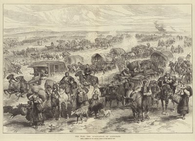 द वार, द एवेकुएशन ऑफ़ अलेक्सिनज़ैट द्वारा अल्फ्रेड विलियम हंट