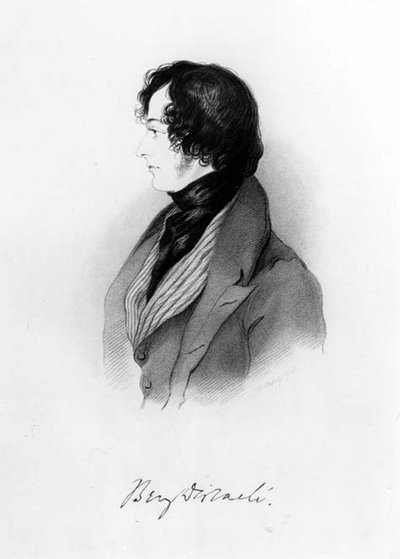 बेंजामिन डिसरायली का पोर्ट्रेट (1804-81) 1837 द्वारा Alfred d Orsay
