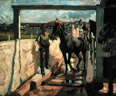 मांगे के लिए सल्फर डिप, c.1918 (कैनवास पर तेल) द्वारा अल्गर्नॉन मेव तलमेज