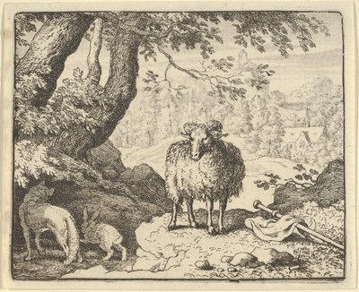 रेनार्ड ने खरगोश को अपनी बिल में प्रवेश करने के लिए मना लिया और उसे मार डाला, 1650-75। द्वारा एलर्ट वैन एवरडिंगन