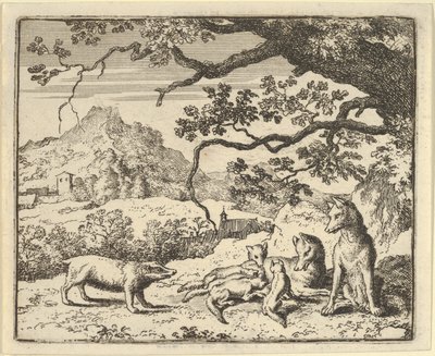 रेनार्ड बेजर से एक नया प्रशस्ति पत्र प्राप्त करता है, 1650-75। द्वारा एलर्ट वैन एवरडिंगन