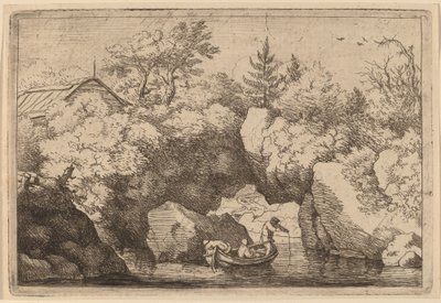 फटी चट्टान के नीचे स्किफ, शायद c. 16451656. द्वारा एलर्ट वैन एवरडिंगन