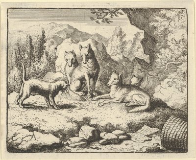 ट्रिब्यूनल के समक्ष पेश होने के लिए बिल्ली ने रेनार्ड को बुलाया, 1650-75। द्वारा एलर्ट वैन एवरडिंगन