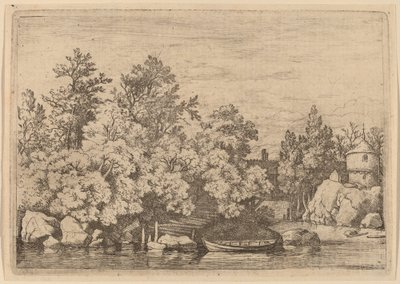 द कडेल डैम एंड कवर्ड ब्रिज, शायद c. 16451656. द्वारा एलर्ट वैन एवरडिंगन