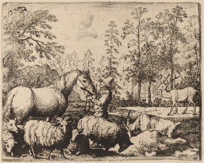 द हॉर्स एंड द स्टैग, शायद c. 16451656. द्वारा एलर्ट वैन एवरडिंगन
