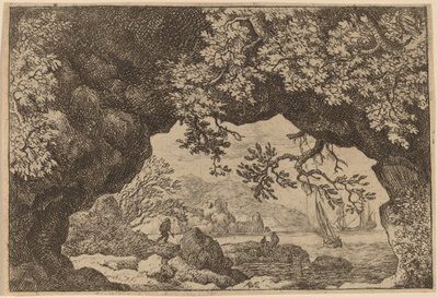 एक छेदी हुई चट्टान के माध्यम से देखें, शायद c. 16451656. द्वारा एलर्ट वैन एवरडिंगन