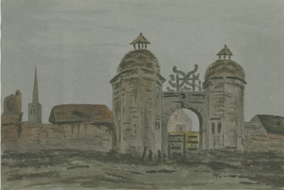 हम्सटाल रिडवेयर हॉल - पोर्टर्स "लॉजेस: वाटर कलर पेंटिंग, एनडी [1824-1882] द्वारा एलेन एडवर्ड एवरिट