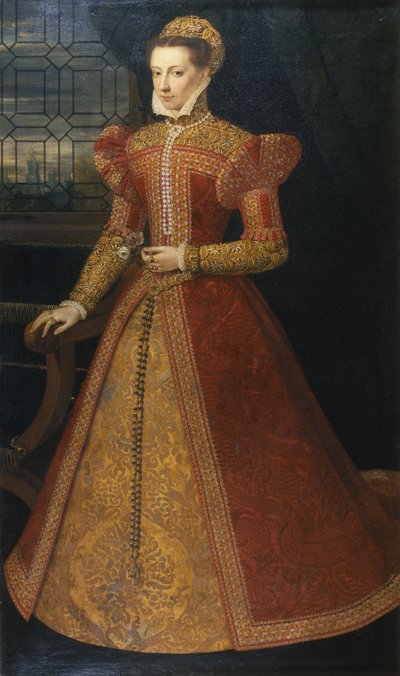 एक अज्ञात महिला का पोर्ट्रेट, c.1575 (कैनवास पर तेल) द्वारा अलोंसो सांचेज़ कोएलो