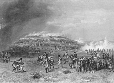 17 जून 1775 को बंकर की पहाड़ी की लड़ाई, जॉन गॉडफ्रे द्वारा उत्कीर्ण द्वारा अलोंजो चैपल