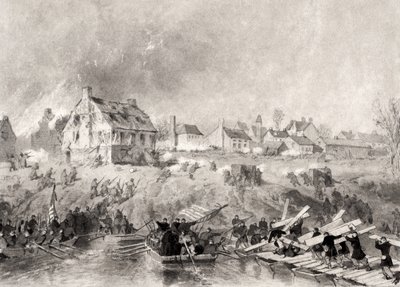 1860 के दशक में &39;यूनियन के लिए युद्ध का राष्ट्रीय इतिहास&39; से वर्जीनिया के फ्रेडरिक्सबर्ग पर हमला द्वारा अलोंजो चैपल
