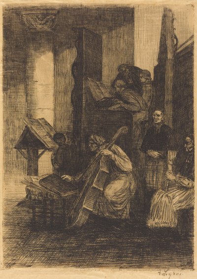 एक स्पेनिश चर्च में गाना बजानेवालों एक स्पेनिश चर्च का गाना बजानेवालों, 1860। द्वारा अल्फोंस लेग्रोस
