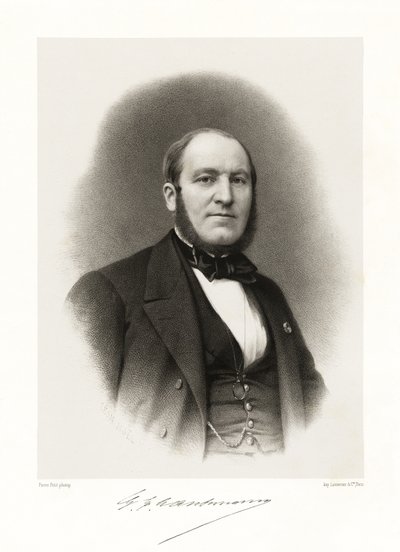 जॉर्जेस यूजेन हौसमैन, 1865-66 द्वारा अल्फोंस लियोन नोएल