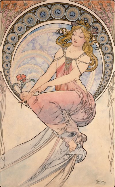 पेंटिंग, 1898 द्वारा Alphonse Mucha