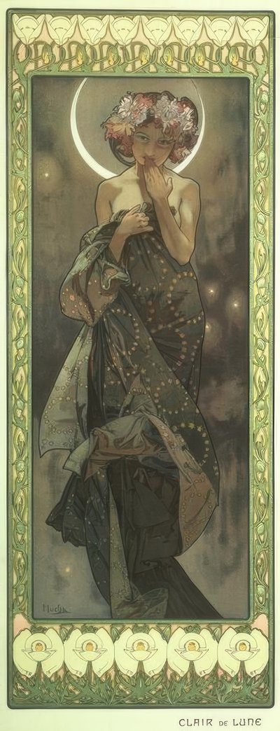 चांदनी द्वारा Alphonse Mucha