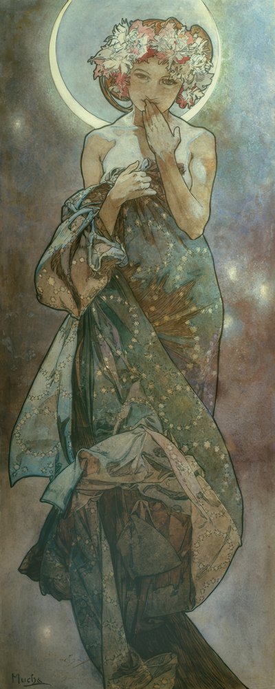 चांदनी द्वारा Alphonse Mucha