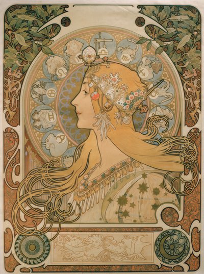 राशि चक्र द्वारा Alphonse Mucha