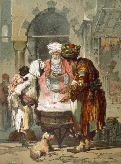 स्ट्रीट फाउंटेन सेबिल, पब में महिला। 1865. द्वारा अमादेओ प्रीज़ियोसिक