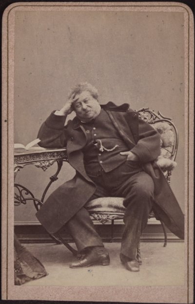 लेखक अलेक्जेंड्रे डुमास पिता 1802-1870, सीए 1868। द्वारा अमंद हेलमेट