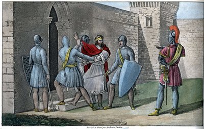 चार्ल्स III, "द सिंपल" (879-929), कैरोलिंगियन राजवंश। 922 में डेट्रोन और खुद को बचाने के लिए मजबूर, उन्होंने वर्मांडोइस (सीए। 880-943) के हर्बर्ट द्वितीय के साथ शरण ली, जिन्होंने उन्हें 923 में पेरोन के महल में कैदी रखा था। - एम्ब्रोस टार्डी द्वा द्वारा एम्ब्रोडि टार्डिउ