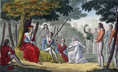 लुई IX, जिसे "सेंट-लुई" (1214-1270) के रूप में जाना जाता है, ने विन्सेनेस की लकड़ी में अपने सभी विषयों को न्याय प्रदान किया - 1825 में एम्ब्रोइज़ टार्डियू द्वारा डिजाइन और उत्कीर्ण किया गया। द्वारा एम्ब्रोडि टार्डिउ