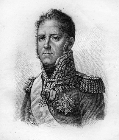 मिशेल ने (1769-1815), फ्रांस के मार्शल, ड्यूक ऑफ एलचिंगन, मोस्कोवा के राजकुमार। 1818 में एम्ब्रोज़ टार्डियू द्वारा उकेरी गई फ्रांसीसी "" की जीत और विजय के बाद फ्रांसीसी जनरलों के चित्रों में। स्टेला संग्रह। द्वारा एम्ब्रोडि टार्डिउ