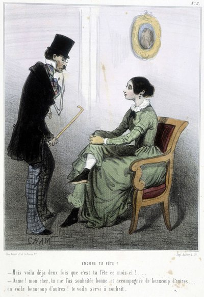 - चाम द्वारा "" मेडेलिन्स "" में, v.1870-1880 द्वारा Amedee de Noe (चाम)