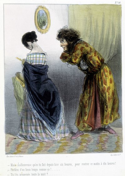कैरिकेचर - चाम द्वारा "" मेडेलिन्स "" में, v.1870-1880 द्वारा Amedee de Noe (चाम)