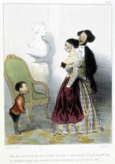 कैरिकेचर - चाम द्वारा "" मेडेलीन्स "" में, v.1870-1880 द्वारा Amedee de Noe (चाम)