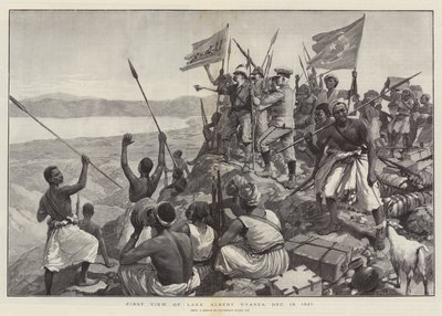 लेक अल्बर्ट न्यानजा का पहला दृश्य, 13 दिसंबर 1887 द्वारा अमेदी फॉरेस्टियर