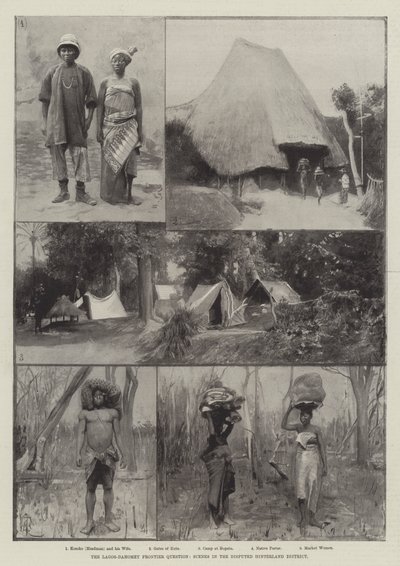 लागोस-डाहेमी फ्रंटियर प्रश्न, विवादित हिंटलैंड जिले में दृश्य द्वारा अमेदी फॉरेस्टियर